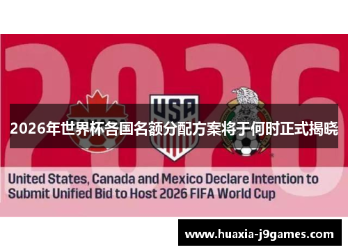 2026年世界杯各国名额分配方案将于何时正式揭晓