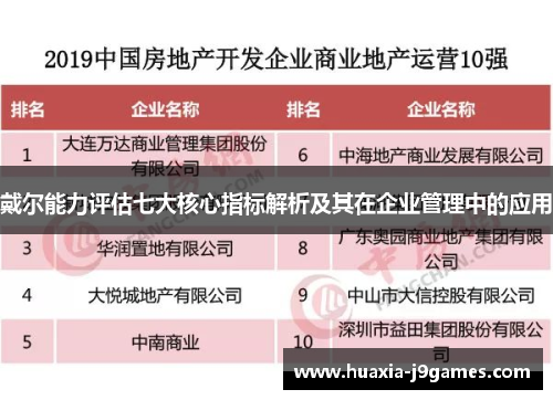 戴尔能力评估七大核心指标解析及其在企业管理中的应用
